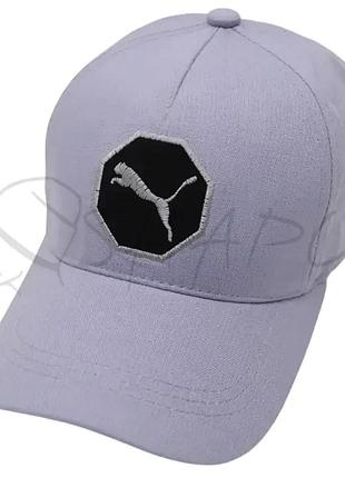 Бейсболка летняя льняная кепка брендовая на регуляторе размера puma blh25807 светло-серый