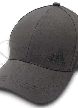 Бейсболка чоловіча тонкий котон з вишивкою на металевому регуляторі adidas bdh25705 графіт