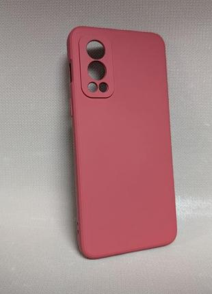 Чехол для oneplus nord 2 / ванплюс норд 2, силиконовый, красный
