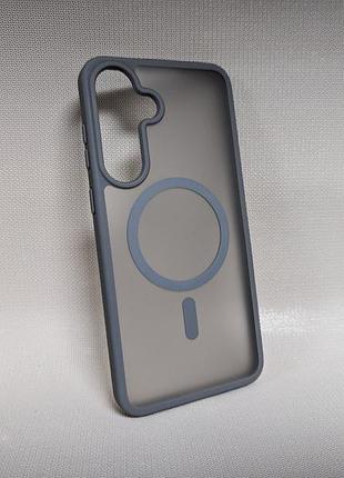 Samsung galaxy s25 fe чехол insane hybrid magnetic magsafe матовый противоударный pc+tpu серый
