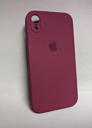 Чехол для iphone xr / айфон хр, lakshmi soft touch, противоударный, tpu, бордовый