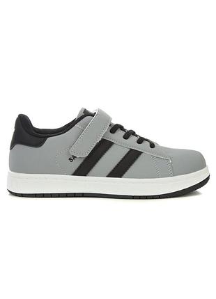 Дитячі кеди 66532 сірі штучна шкіра active sport comfort