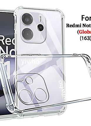 Чехол для xiaomi redmi note 14 4g силиконовый прозрачный