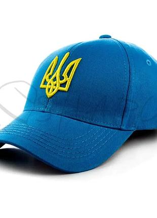 Бейсболка хлопковая с украинской символикой кепки с гербом украины atrics uaib33 синий