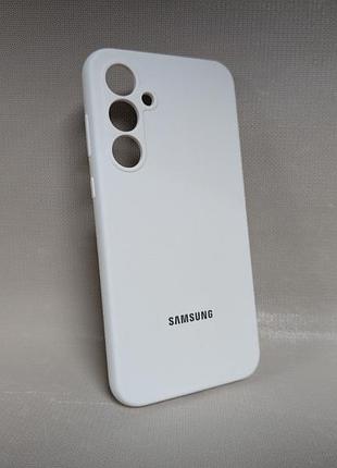 Samsung a35| противоударный чехол с логотипом| soft touch| белый