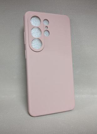 Чехол для samsung s26 ultra / самсунг с26 ультра, wave soft touch, tpu с микрофиброй, пудровый