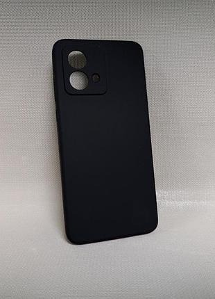 Чехол motorola g84 | противоударный | soft touch | черный