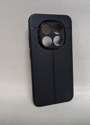 Чехол для xiaomi redmi note 15 pro / сяоми редми нот 15 про, autofocus leather, противоударный, черный