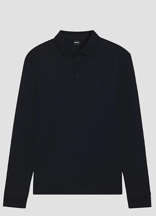 Чоловічий лонгслів поло hugo boss black оригінал new!