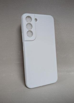 Чехол для samsung s22 / самсунг с22, wave soft touch, tpu с микрофиброй, белый