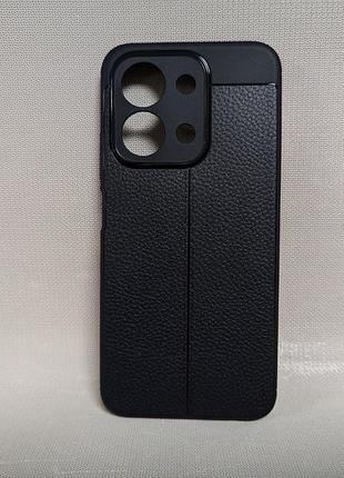 Чехол для xiaomi redmi 15c 4g global / сяоми редми 15c 4g глобал, autofocus leather, противоударный, черный