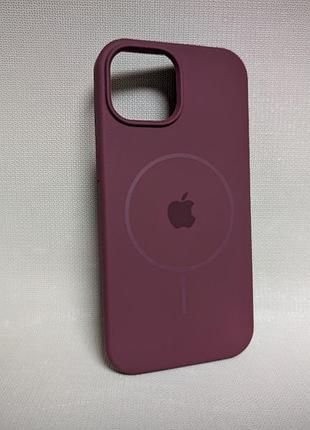 Чехол для iphone 15 / айфон 15, lakshmi soft touch, противоударный, с магнитным кольцом (magsafe), tpu, бордовый