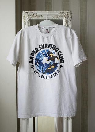 Мужская футболка bape surfing club aape оригинал new !