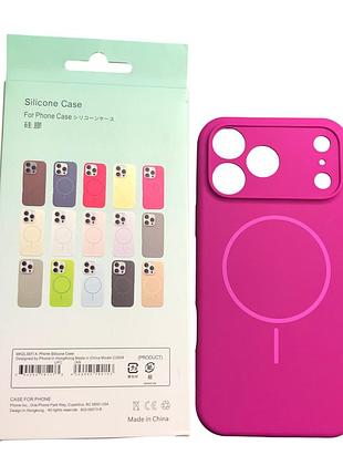Чехол силиконовый магнитный с магсейф для iphone 17promax silicone beats with magsafe №15 sunset purple