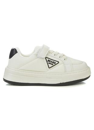 Дитячі кеди 66906 білі штучна шкіра active sport comfort