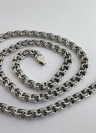 Серебряная цепочка "бисмарк" 34-40гр 60