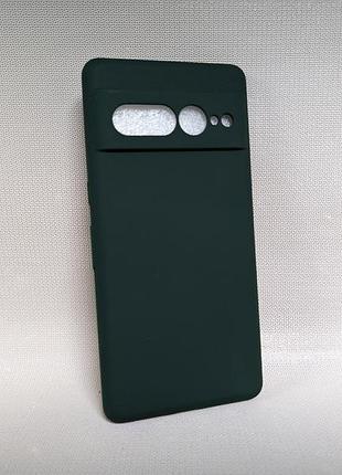 Google pixel 7 pro | противоударный чехол wave cover | soft touch | зеленый