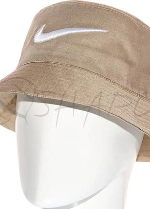 Панама брендова літня з бавовни панамка котонова універсальна nike pkh21945 бежевий