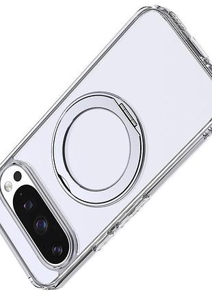 Чохол на google pixel 9 / google pixel 9 pro / google pixel 10 / google pixel 10 pro прозорий з magsafe матовий з захистом камери 4