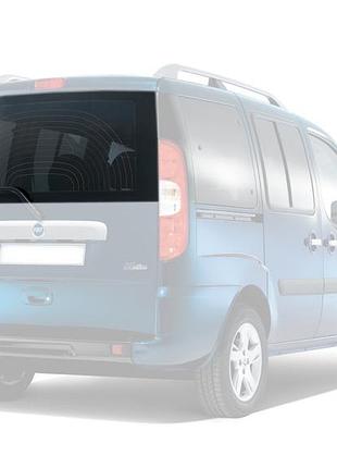 Заднє скло fiat doblo (00-10) на ляду з електрообогревом (фіат добло)
