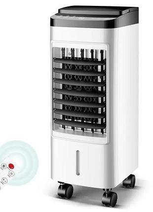 Охладитель воздуха germatic sk-001j, (120w, сенсорные кнопки, пульт, экран, колеса, автовращение, емкость -
