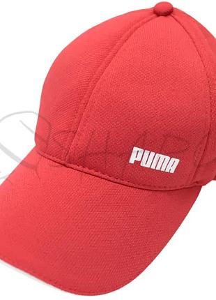 Кепка кукуруза на регуляторе-липучке бейсболка с брендовой накаткой puma bsh24707 красный