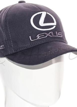Кепка автомобильная бейсболка с регулировкой из плотного коттона lexus bth20791 темно-серый