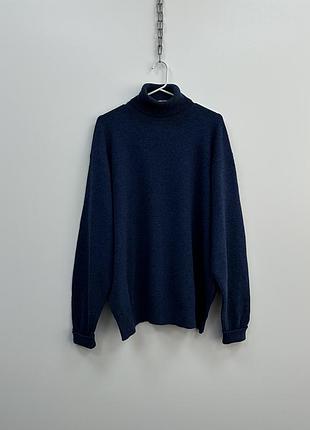 Шерстяний гольф светр polo by ralph lauren wool vintage turtle neck sweater blue