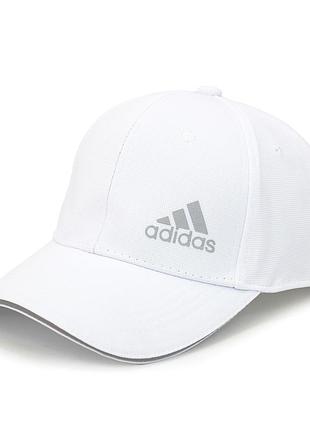 Кепка белая adidas бейсболка летняя универсальная хлопок