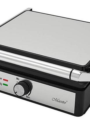Гриль электрический контактный maestro - 2000вт прижимной гриль для мяса с антипригарным покрытием