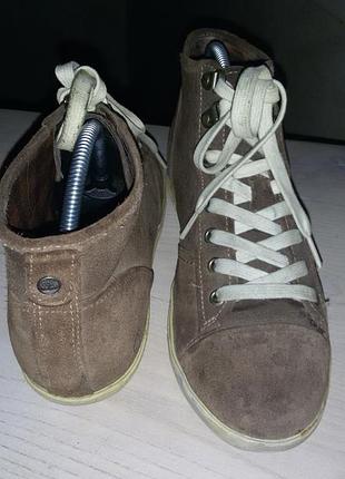 Timberland - замшевые коричневые кеды размер 40 1/2- 41 (27 см)