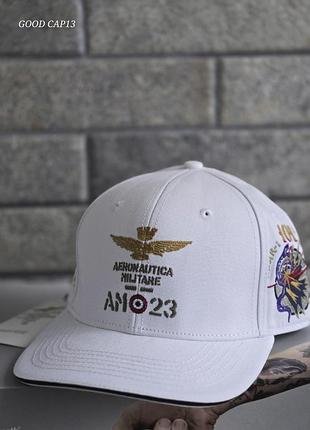 Кепка aeronautica militare, бейсболка аэронавтика, кепка аэронавтика, бейсболка мужская, брендовая кепка белий