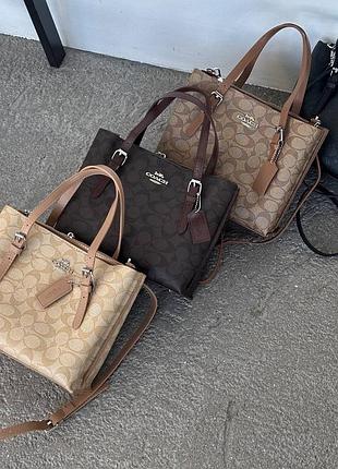 Жіноча сумка coach, сумка коач, сумка на плече, офісна сумка, сумка шопер, шопер, shopper