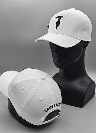 Мужская кепка trussardi в расцветках, мужская бейсболка, головные уборы, брендовая кепка белый