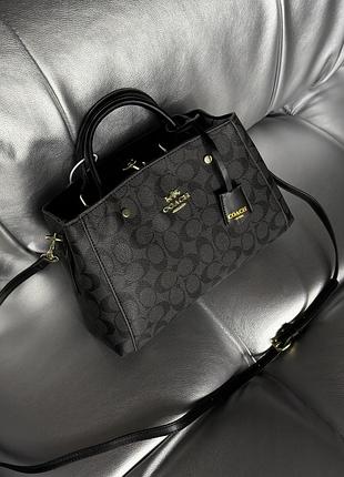 Городская женская сумка из кожи coach классическая сумочка коуч для женщины кожаная сумка для девушки через плечо