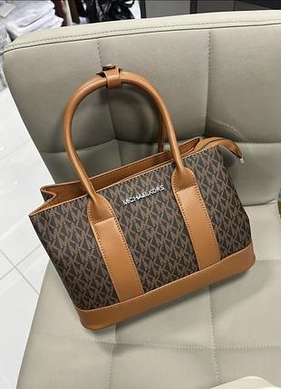 Женская сумка michael kors, сумка майкл корс, брендовая сумка, модная сумка, офисная сумка, шопер, шоппер коричневый