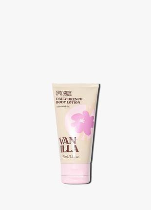 Парфюмированный лосьон victoria's secret (197575511861) vanilla mini body lotion 75 мл