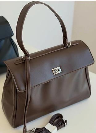 Женская сумка balenciaga rodeo, сумка баленсиага родео, офисная сумка, сумка портфель шоколадний