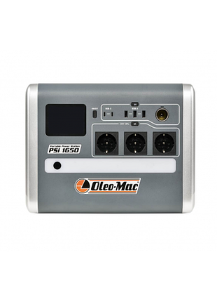Портативная зарядная станция lifepo4 oleo-mac psi 1650, мощность 1650 вт