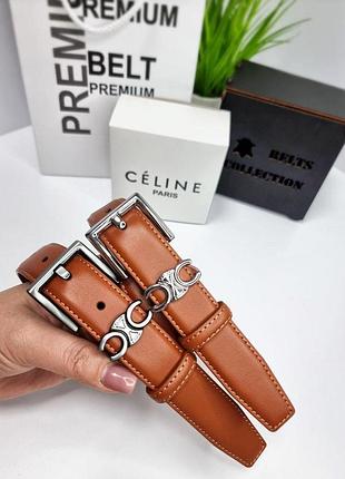 Жіночий шкіряний ремінь celine широкий пасок брендовий для дівчини селін пояс для жінки з шкіри