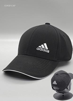Кепка adidas, бейсболка адидас, кепка адидас, бейсболка мужская, брендовая кепка чорно-білий
