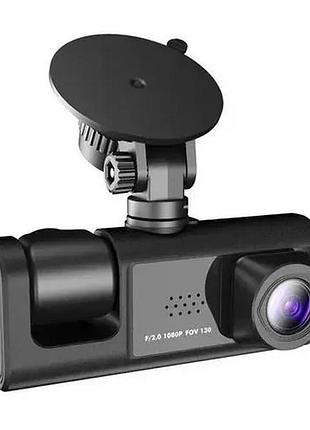 Видеорегистратор dvr s1 2" full hd на 3 камеры ts-5560