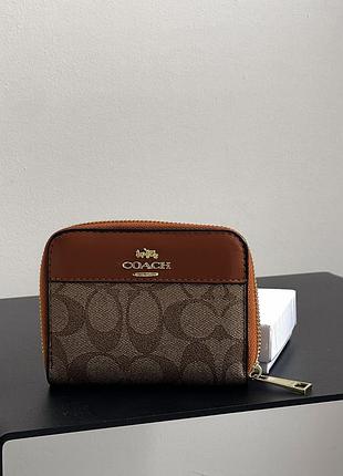 Женский кожаный кошелек коуч маленький кошелек для девушки coach брендовый бумажник для женщины
