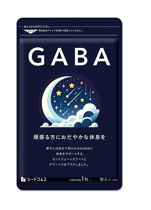 Комплекс для улучшения сна и снятия нервного напряжения gaba габа seedcoms 30 шт на 1 месяц приема