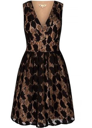 Винтажное кружевное платье yumi, размер 10