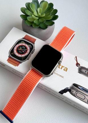 Смарт годинник фітнес браслет треккер smart watch n8 ultra пульсометром тонометром жовтогарячі + подарунок