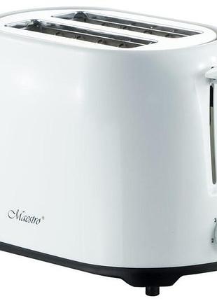 Тостер кухонный с поддоном для крошек maestro mr-702 750вт