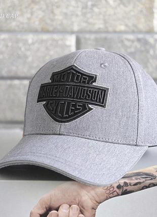 Кепка harley davidson, кепка харлі девідсон, кепка чоловіча, кепка тракер, безбока harley davidson сирій