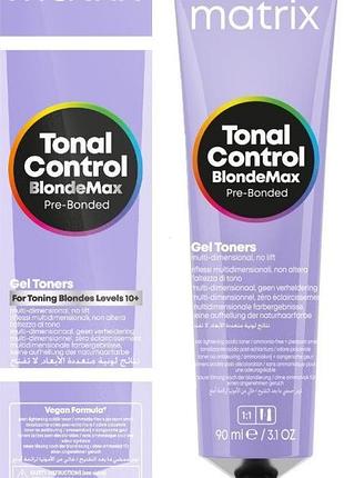 Краска для волос matrix tonal control blonde max pre-bonded gel toner