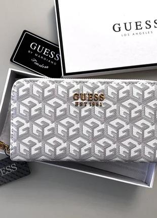 Классический женский кошелек guess брендовый кожаный кошелек для девушки гесс повседневная портмоне для женщины